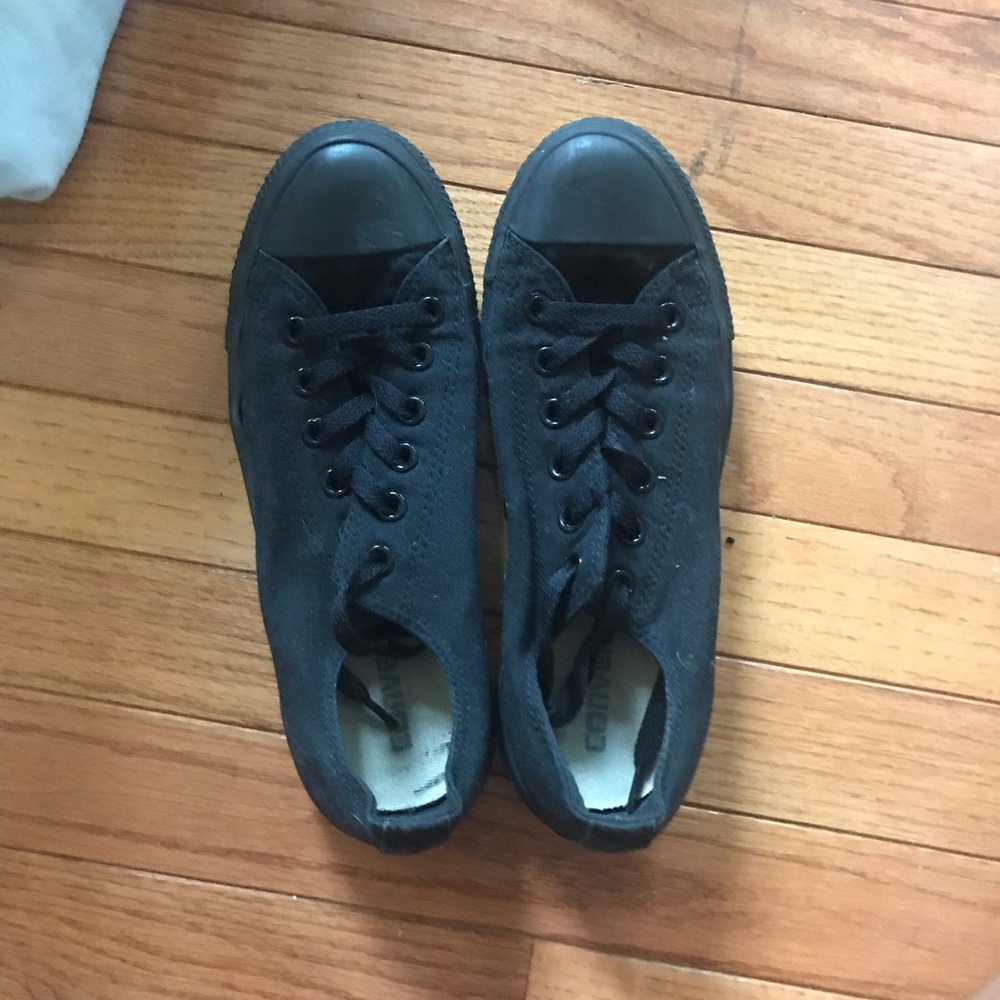 All Black Converse